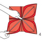 Table tips: Lotus napkin