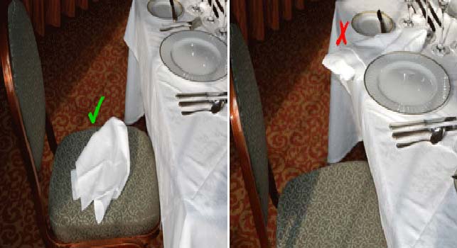 tableart napkins etiquette3 Πως να χρησιμοποιείς την πετσέτα του φαγητού