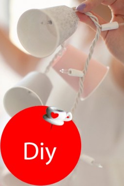 DIY: Γιρλάντα από φωτιζόμενα ποτηράκια