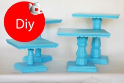 DIY: Ξύλινες βάσεις για γλυκά