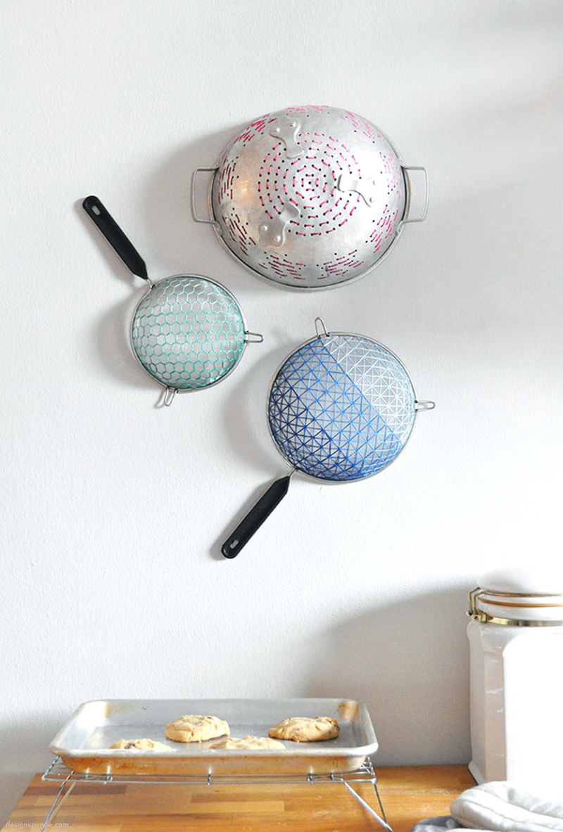 DIY: Μετατρέψτε τα σουρωτήρια σας σε έργο τέχνης