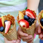 Φρουτοσαλάτα στο χωνάκι